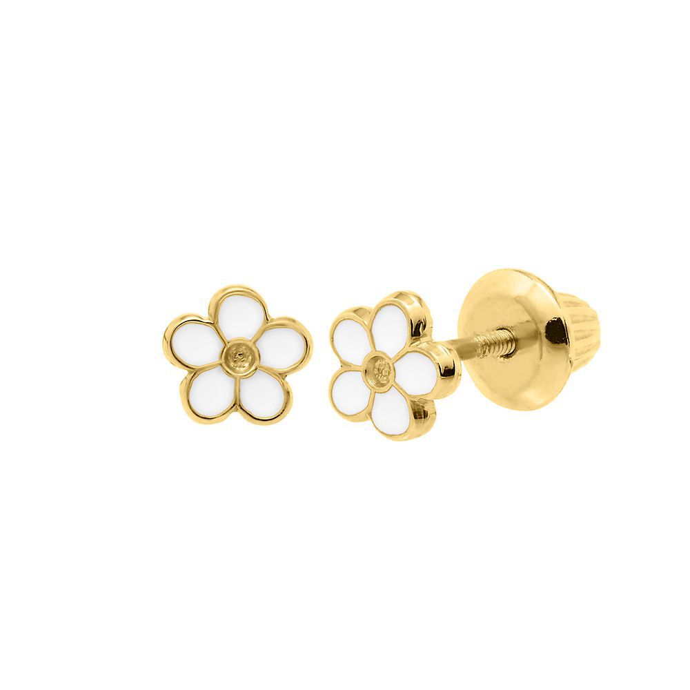 Wedding earrings, gold flowers - Rose and leaf modern floral earrings -  Style #2300 | Twigs & Honey ®, LLC